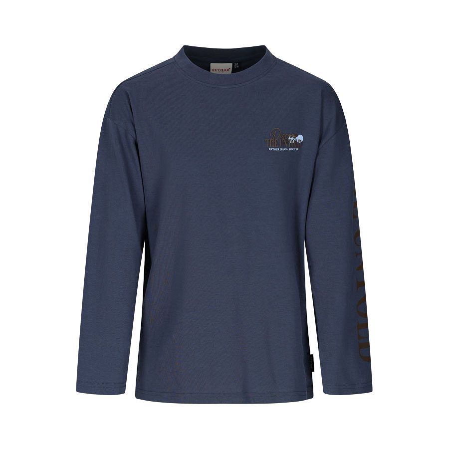 Retour T-Shirt Juan Longsleeve - Bleached Blue, Kleur: bleached blue, Maat: 11/12