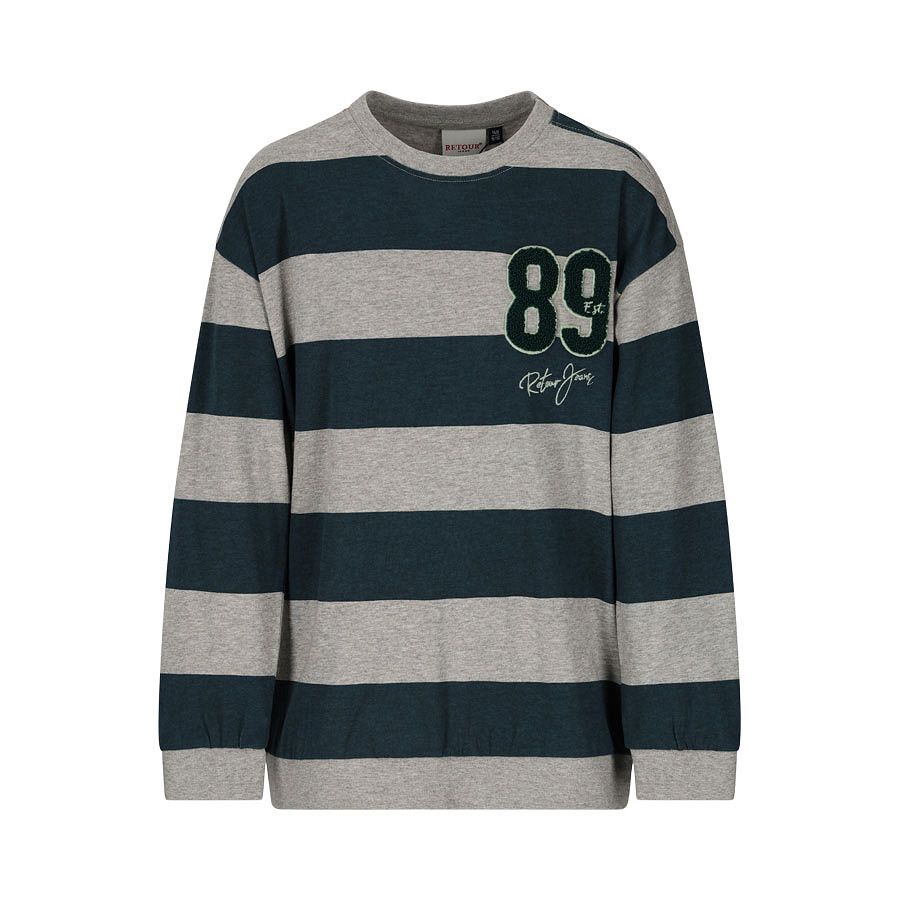 Retour T-Shirt Goof Longsleeve - grey melange, Kleur: grey melange, Maat: 11/12