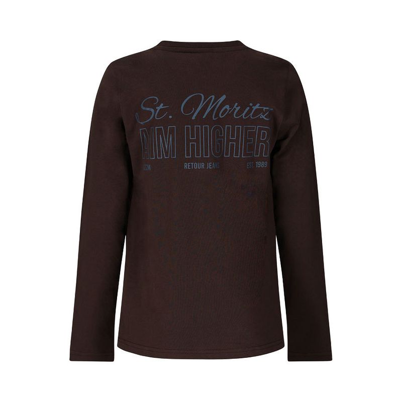 Retour T-Shirt Mark Longsleeve - Chocolat