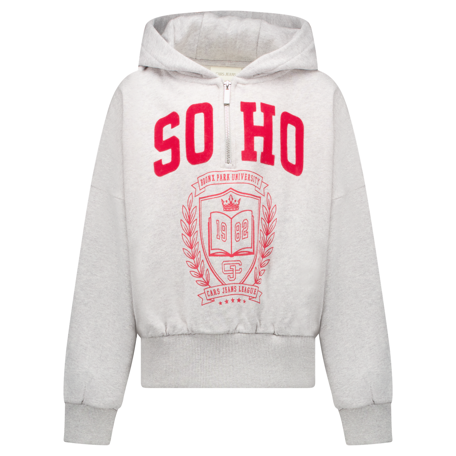 Cars Hoodie Lizra - Grey Melange, Kleur: Grey Melee, Maat: 10