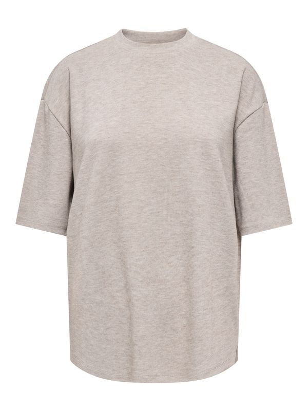 JDY Short Sleeve O-Neck Top Vita Life Jrs Dia - Chateau Gray