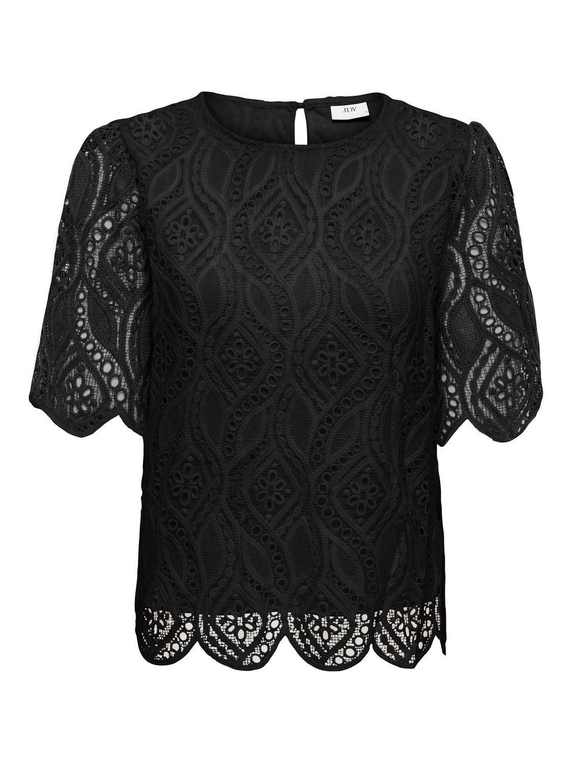 JDY Lace Top Gilda - Black, Kleur: Black, Maat: M