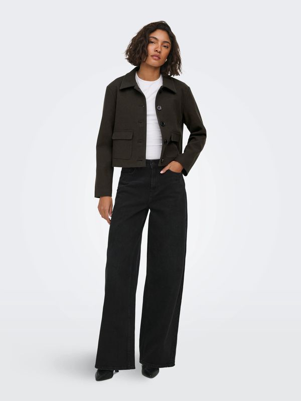 JDY Short Jacket Callie OTW HAB - Chocolate Torte