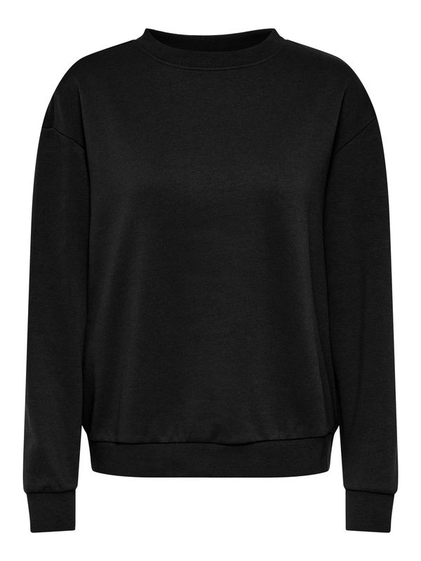 JDY Long Sleeve Textured Sweatshirt Nanna Life Jrs Dia - Black