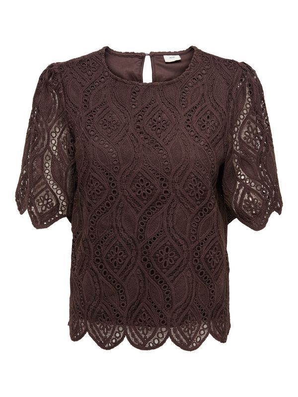 JDY Lace Top Gilda -Coffee Bean