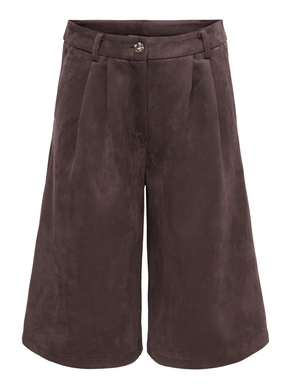 JDY Faux Suede Bermuda Shorts Eta - Mulch, Kleur: Mulch, Maat: S