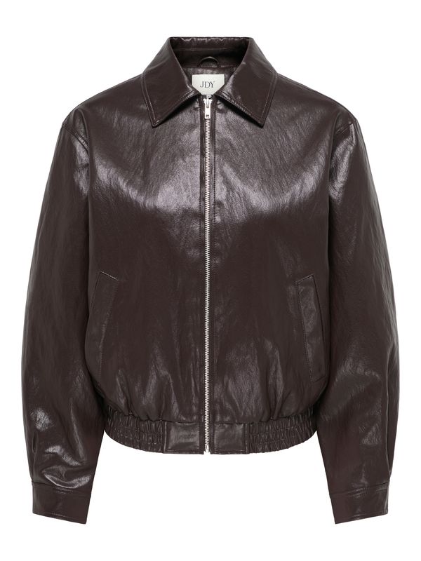 JDY Faux Leather Jacket Abby  - Chocolate Torte