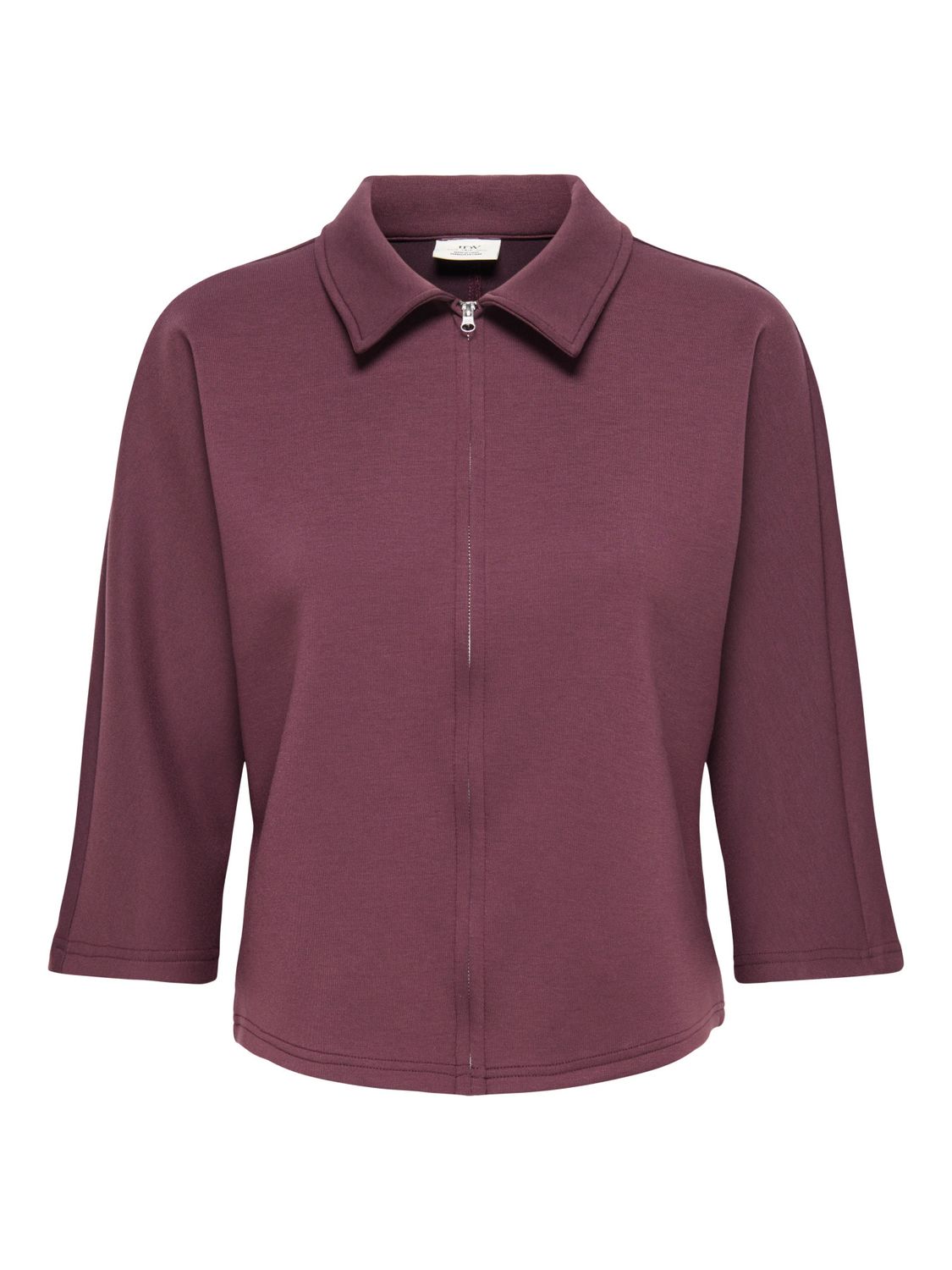 JDY 3/4 Zip Top Frankie Life - Sassafras, Kleur: Sassafras, Maat: S