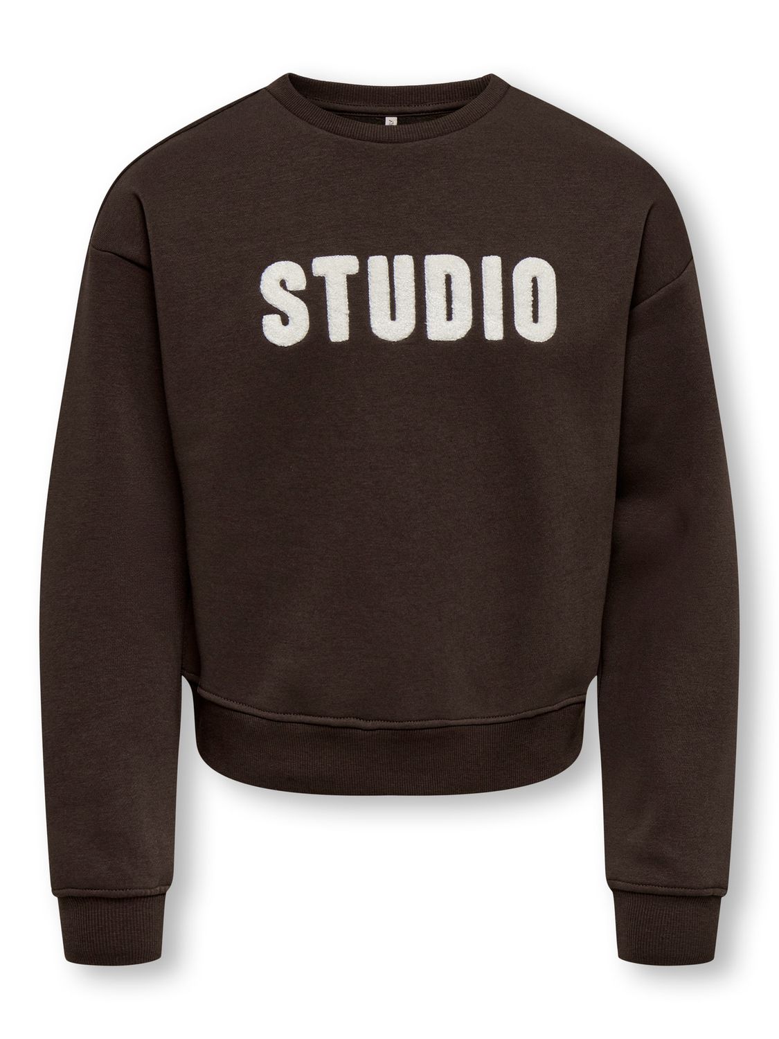 Only Girls Sweat - Coffee Bean, Kleur: Coffee Bean STUDIO - Terry Emb., Maat: 134/140