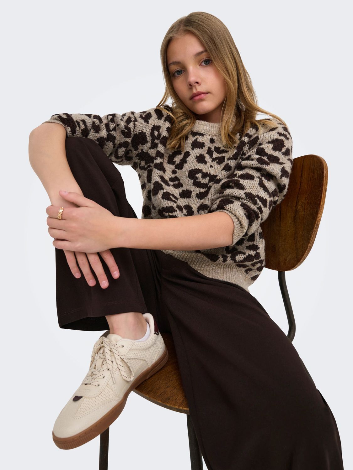 Only Girls Regular Pant Geggo - Chocolate Torte, Kleur: Chocolate Torte, Maat: 140
