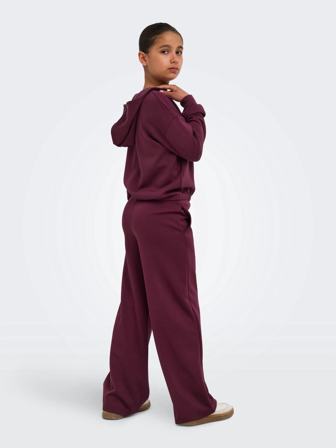 Only Girls Broek Ada-Nella Heart Pant - Fig Fig Emb., Kleur: Fig Fig Emb. Heart, Maat: 140
