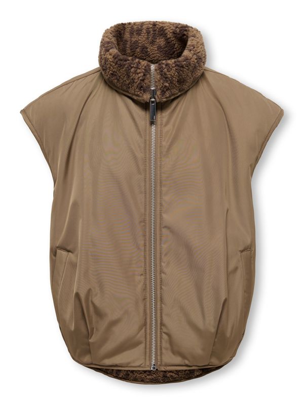 Only Girls Waistcoat Sif Reversible - Otter Leo