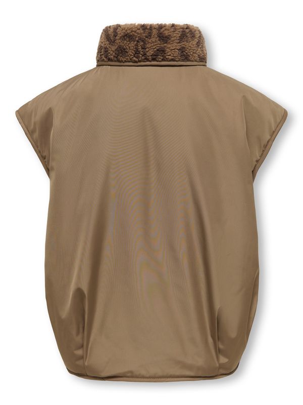Only Girls Waistcoat Sif Reversible - Otter Leo