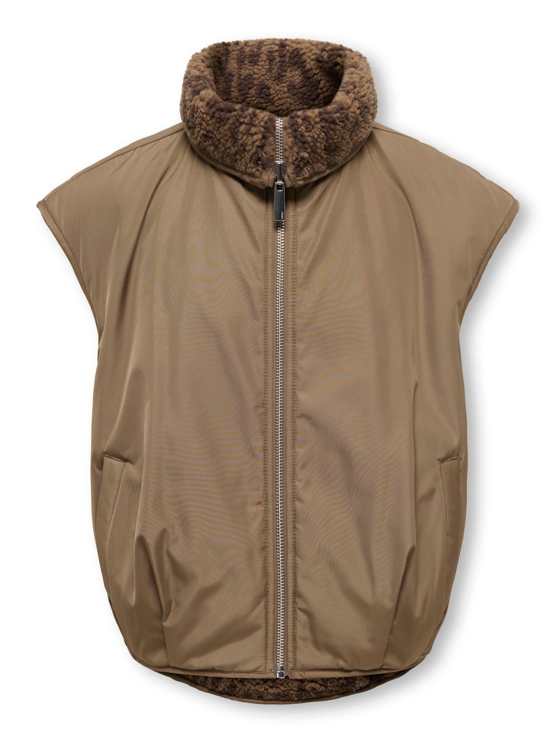 Only Girls Waistcoat Sif Reversible - Otter Leo, Kleur: Otter Leo/Tone in Tone, Maat: 140