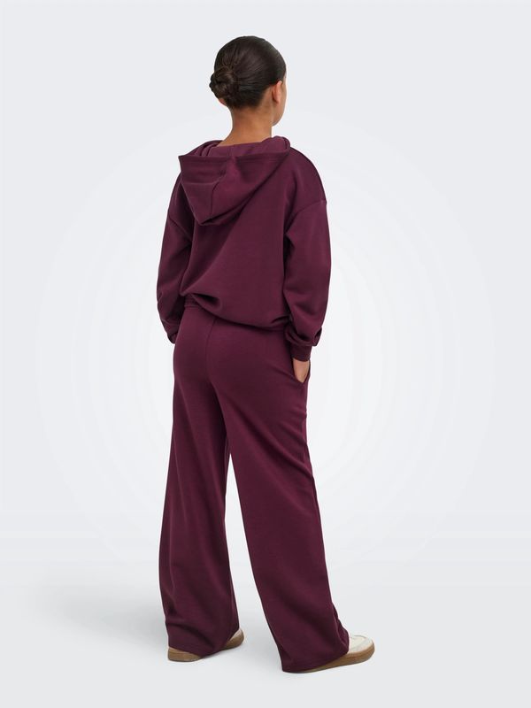 Only Girls Hoodie Ada-Cooper Heart - Fig Fig Emb