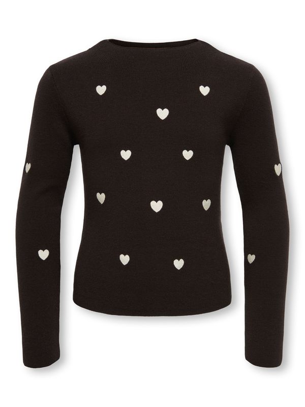 Only Girls Pullover Hearts - Chocolate Torte