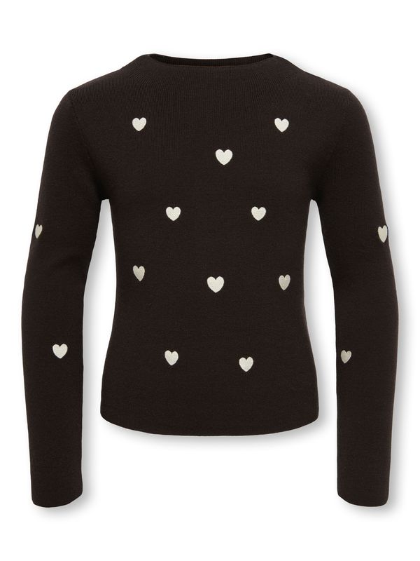 Only Girls Pullover Hearts - Chocolate Torte