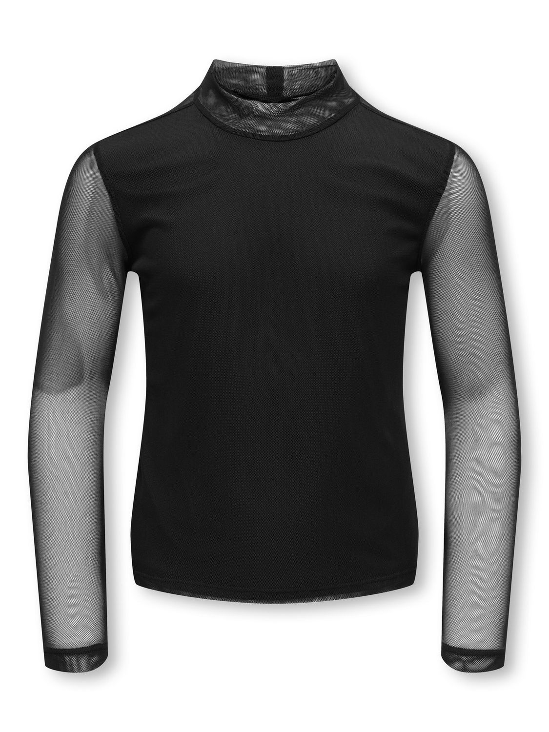 Only Girls Mesh Top Erica Life - Black, Kleur: Black, Maat: 134/140