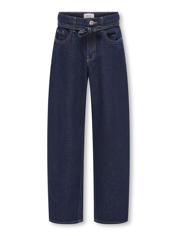 Only Girls Straight Denim Gianna - Dark Blue