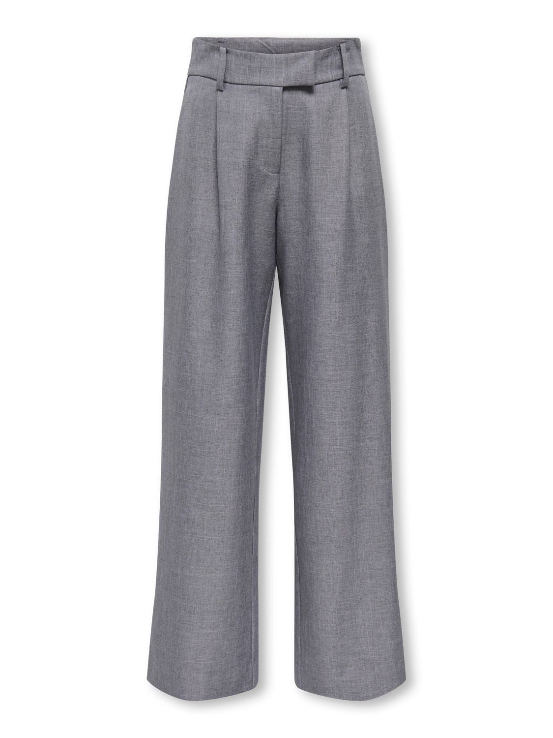 Only Girls broek Linda - Medium Grey, Kleur: Medium Grey Melange, Maat: 140