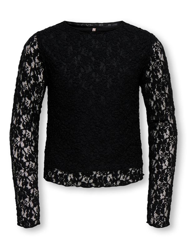 Only Girls Lace Top Leika - Black