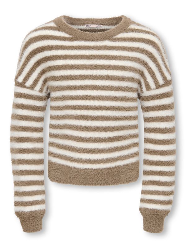 Only Girls Pullover Newpiumo - Walnut Egret