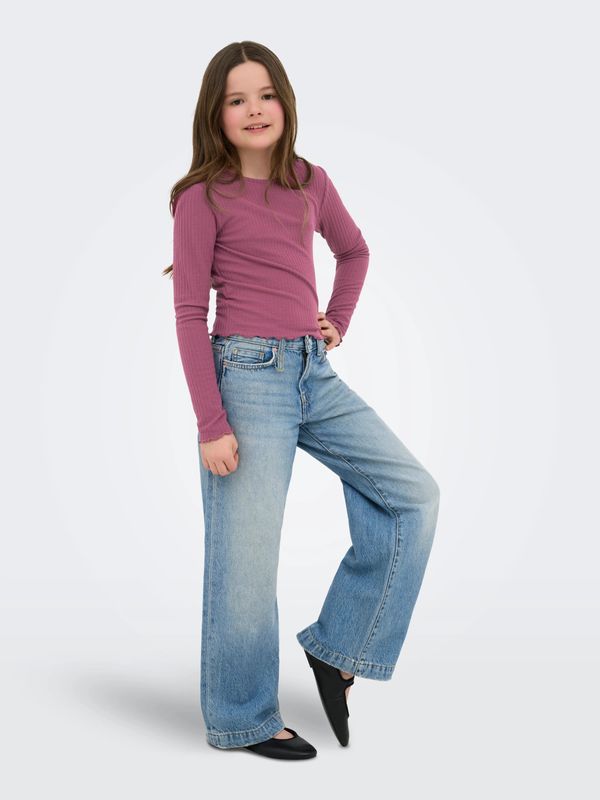 Only Girls O-Neck Top Nella - Grape Nectar