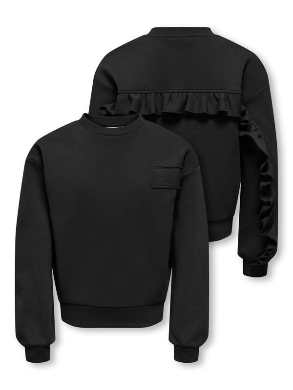 Only Girls O-Neck Ruffle Annie - Black