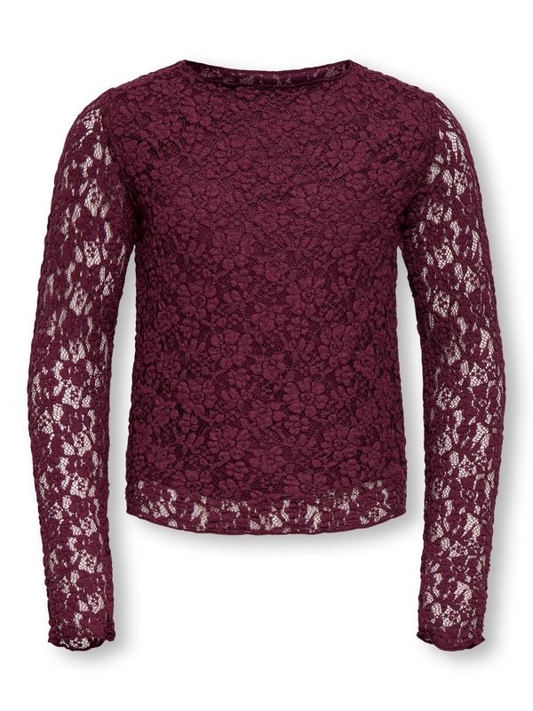 Only Girls Lace Top Leika- Fig