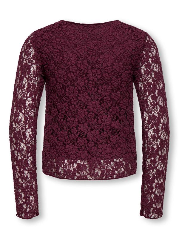 Only Girls Lace Top Leika- Fig