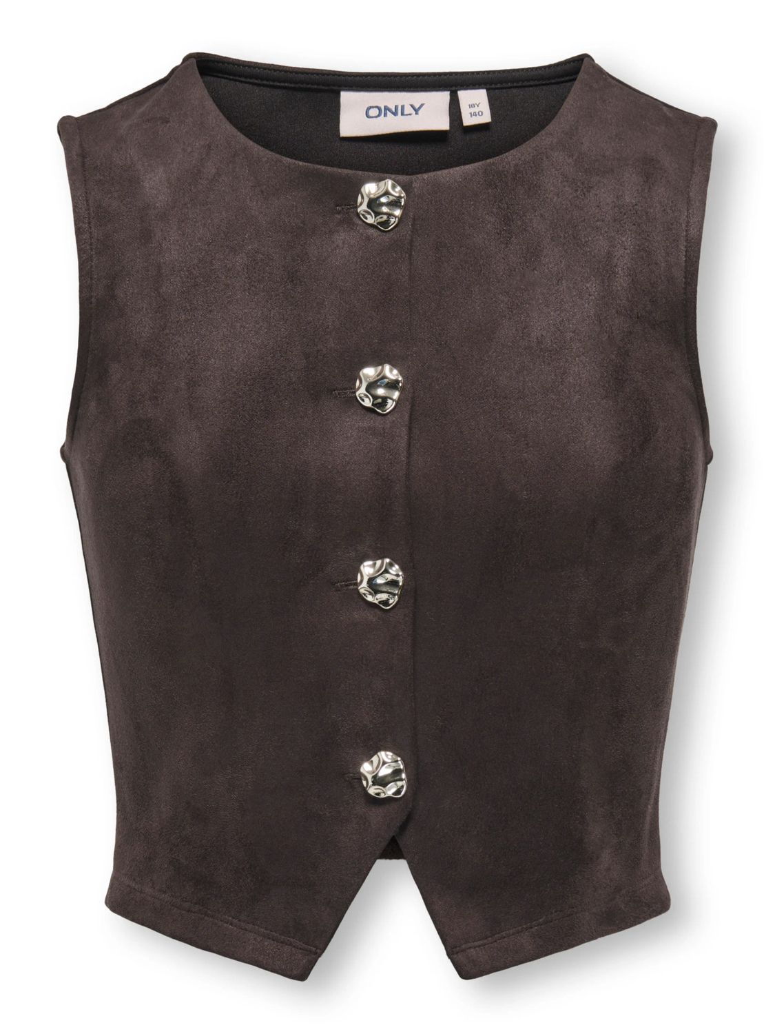 Only Girls Button Vest Rinea Life - Bracken, Kleur: Bracken, Maat: 140
