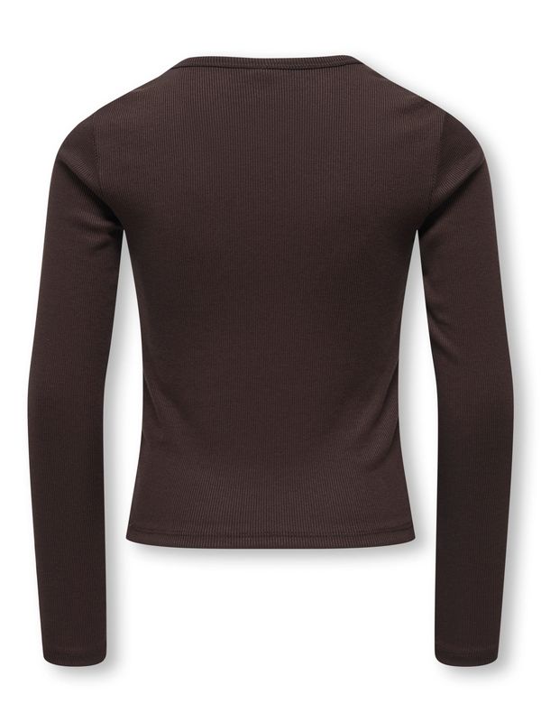 Only Girls June Emb Tee Elva - Coffee Bean