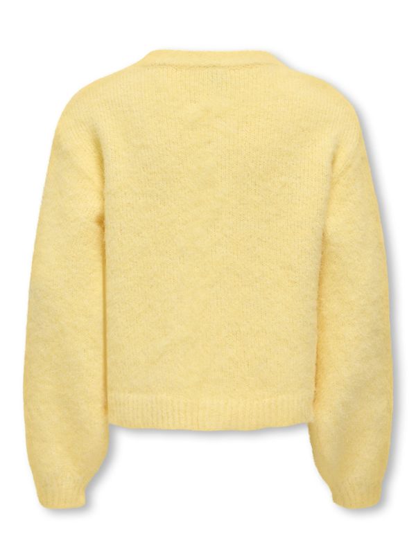 Only Girls O-Neck Cardigan Galo - Mellow Yellow