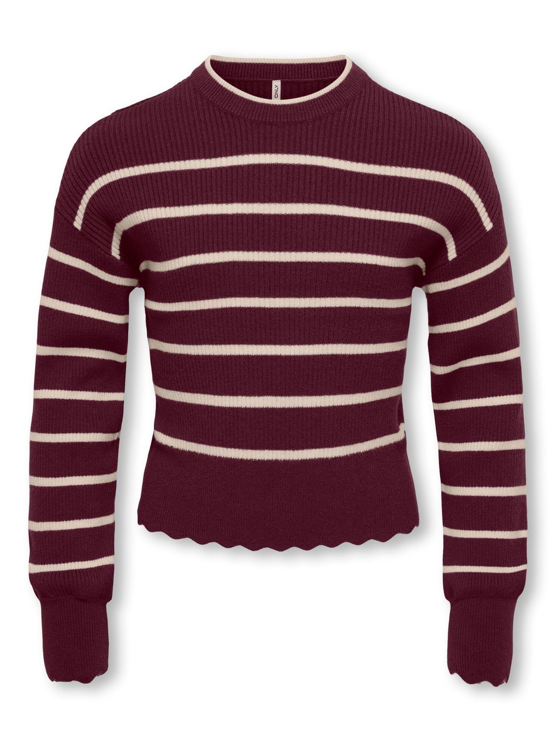 Only Girls O-Neck Pullover Ibi - Fig Whitecap, Kleur: Fig Whitecap Gray, Maat: 158/164