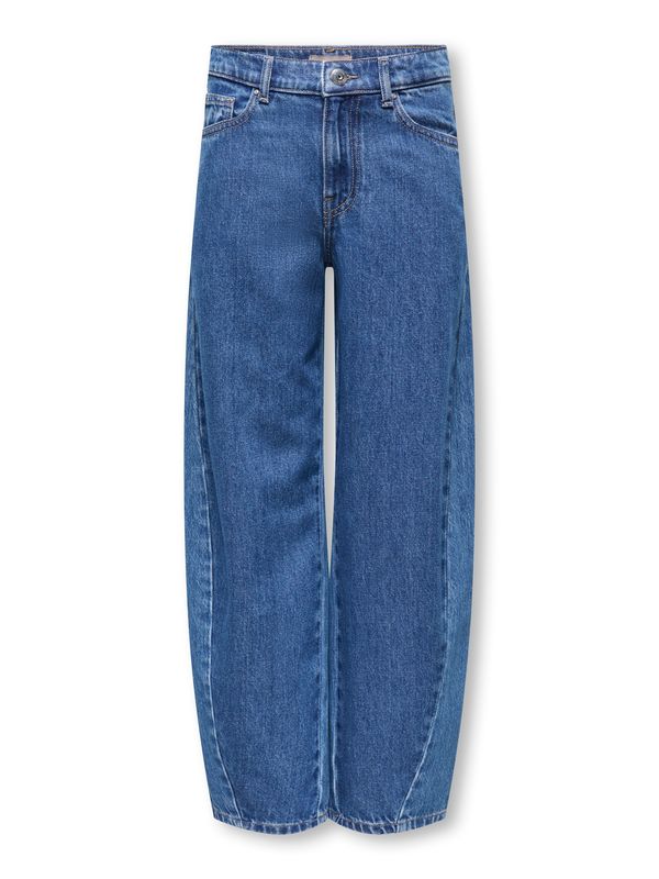 Only Girls Taylor Barrel Jeans - Medium Blue