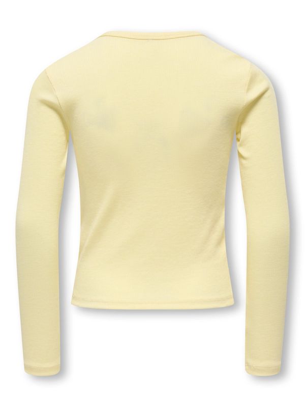 Only Girls June Emb Tee Elva - Mellow Yellow