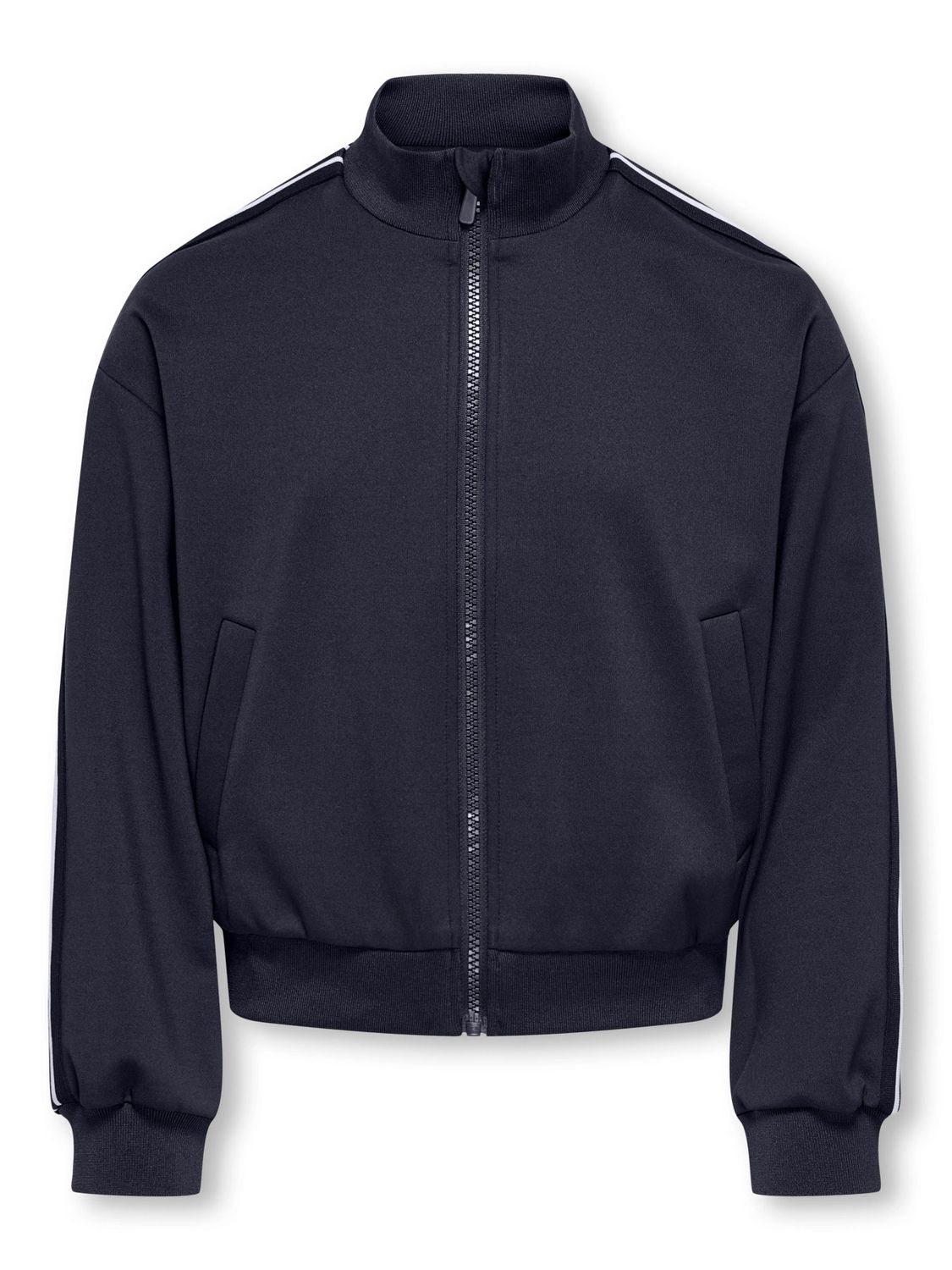 Only Girls Track Zip Jacket Warm Up Life X - Night Sky, Kleur: Night Sky Panel White/Black/Night Sky, Maat: 140