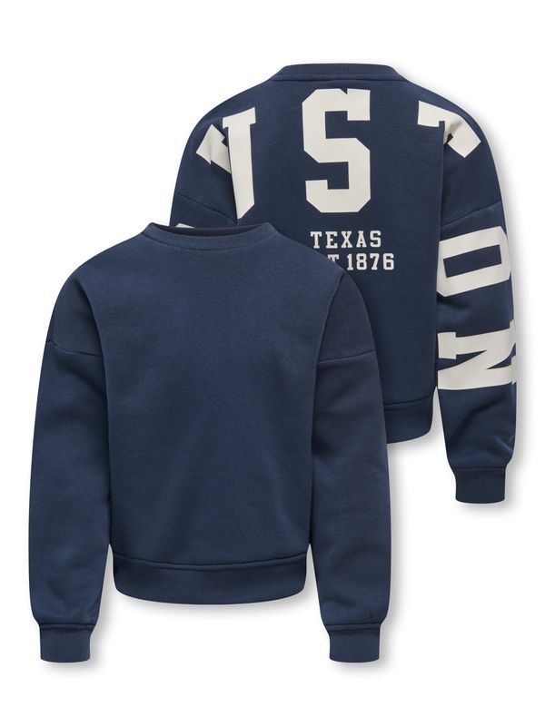 Only Girls Sweat Long Sleeve Back/Sleeve Print - Night Sky
