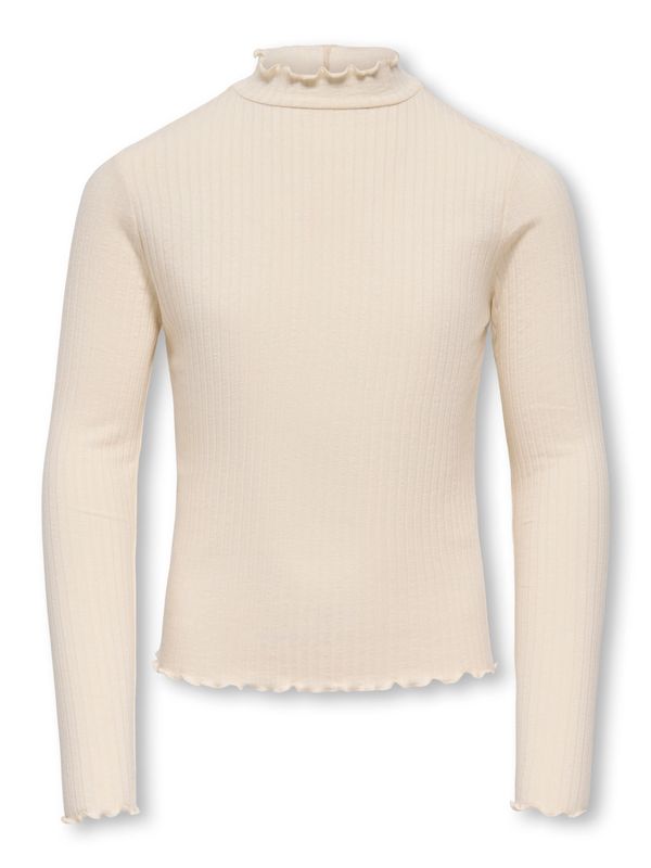 Only Girls Hi-Neck Top Fransiska - Whitecap Gray