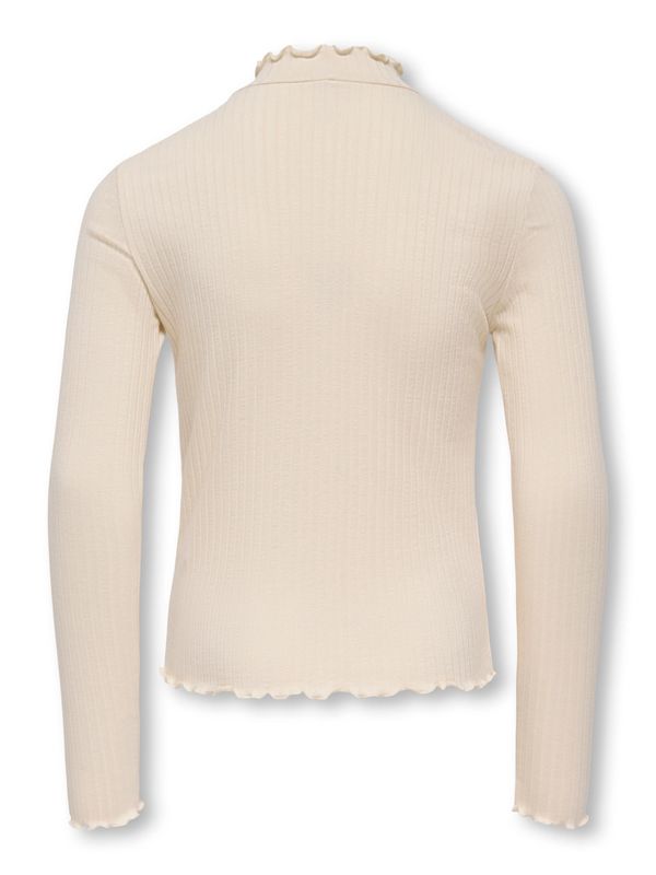 Only Girls Hi-Neck Top Fransiska - Whitecap Gray