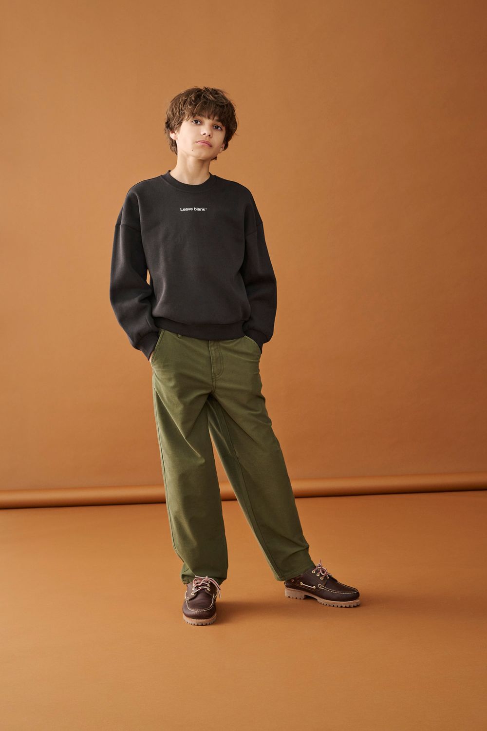 Only &amp; Sons Junior Oversized Long Sleeve Crew Neck Sweatshirt Tyson - Black Onyx, Kleur: Black Onyx LEAVE BLANK, Maat: 146/152