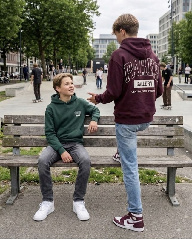 Only &amp; Sons Junior Relaxed Hoodie Turner Parks Gallery - Port Royale
