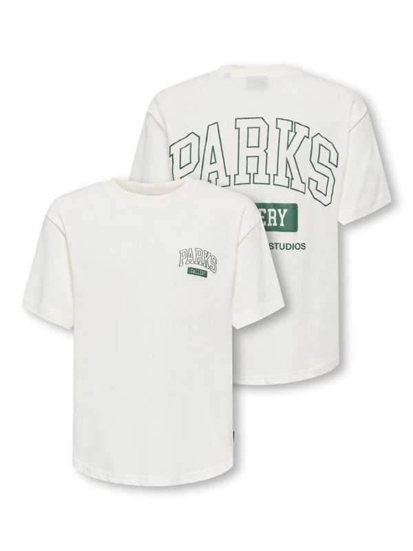 Only &amp; Sons Junior Relaxed Short Sleeve T-Shirt Parks Gallery- Cloud Dancer