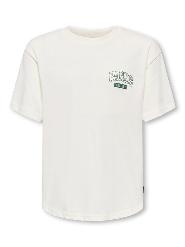 Only &amp; Sons Junior Relaxed Short Sleeve T-Shirt Parks Gallery- Cloud Dancer