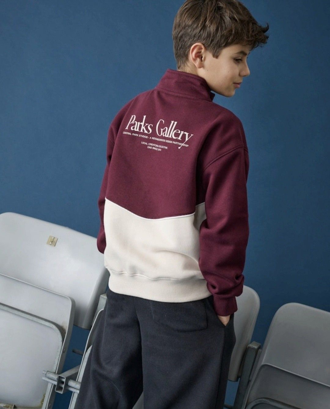 Only &amp; Sons Junior Relaxed Half Zip Sweatshirt Ceres Parks High Neck - Moonbeam PORT ROYALE, Kleur: Moonbeam PORT ROYALE, Maat: 146/152