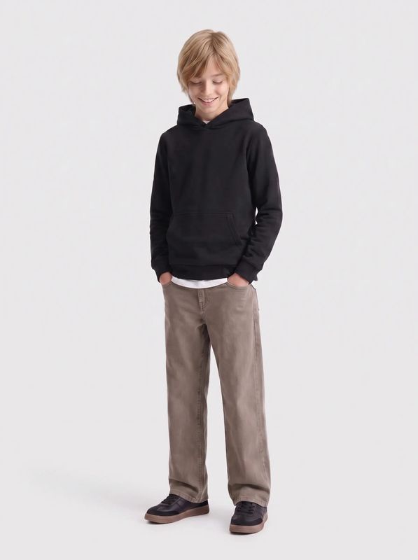 Only &amp; Sons Junior Wide Fit Jeans Remi Brown - Light Brown Denim