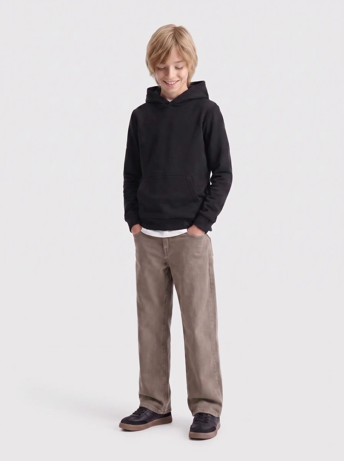 Only &amp; Sons Junior Wide Fit Jeans Remi Brown - Light Brown Denim, Kleur: Light Brown Denim, Maat: 152