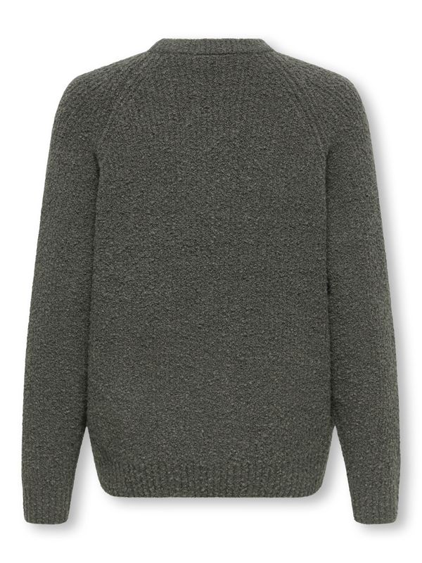 Only &amp; Sons Junior Relaxed Long Sleeve Raglan Knitwear Dale - Beluga