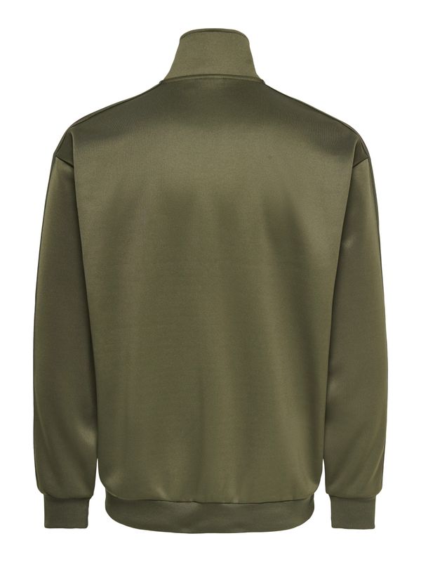 Only &amp; Sons Stripe Track Sweatshirt Riber - Tarmac C