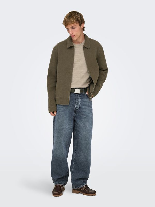 Only &amp; Sons Fade Loose - Blue Black Denim